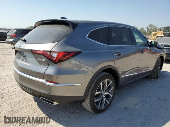2023 Acura MDX w/Technology Package with VIN 5J8YD9H48PL000079, listed as a Copart auction lot 74019074 with 0 mi miles and Salvage Title. Bid and sale history available at carsss.com. Image 3.