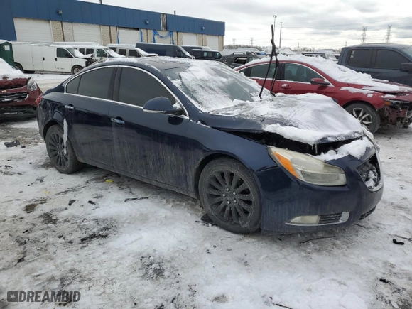 2012 Buick Regal Turbo Premium 1 with VIN 2G4GS5EV2C9160090, listed as a Copart auction lot 45471415 with 160,686 mi miles and Clean Title. Bid and sale history available at carsss.com. Image 4.