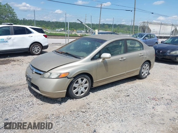 2008 Honda Civic LX with VIN 1HGFA16598L009954, listed as a IAAI auction lot 42228157 with 179,657 mi miles and . Bid and sale history available at DreamBid. Image 2.