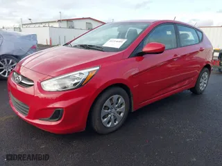 2017 Hyundai Accent SE with VIN KMHCT5AEXHU351459, listed as a IAAI auction lot 41214689 with 131,355 mi miles. Bid and sale history available at carsss.com. Image 2.