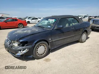 2002 Saab 9-3 SE with VIN YS3DF78K227008263, listed as a Copart auction lot 50260955 with 169,598 mi miles and Salvage Title. Bid and sale history available at carsss.com. Image 1.