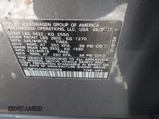 2022 Volkswagen Atlas SE with VIN 1V2DP2CA0NC503805, listed as a IAAI auction lot 41928342 with 65,860 mi miles and . Bid and sale history available at DreamBid. Image 9.