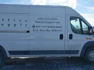 2017 Ram ProMaster Cargo with VIN 3C6TRVDG5HE532880, listed as a IAAI auction lot 41386942 with 129,348 mi miles and . Bid and sale history available at carsss.com. Image 12.