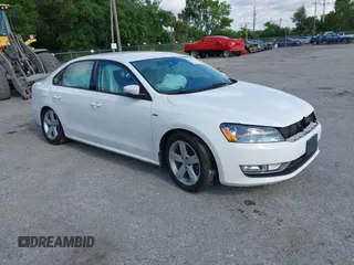 2015 Volkswagen Passat 1.8T Limited Edition with VIN 1VWAT7A3XFC100852, listed as a IAAI auction lot 41204902 with 85,725 mi miles. Bid and sale history available at carsss.com. Image 1.
