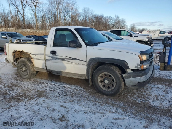 2007 Chevrolet Silverado 1500 Classic Work Truck with VIN 1GCEC14X67Z160917, listed as a Copart auction lot 87544955 with 0 mi miles and Clean Title. Bid and sale history available at carsss.com. Image 4.
