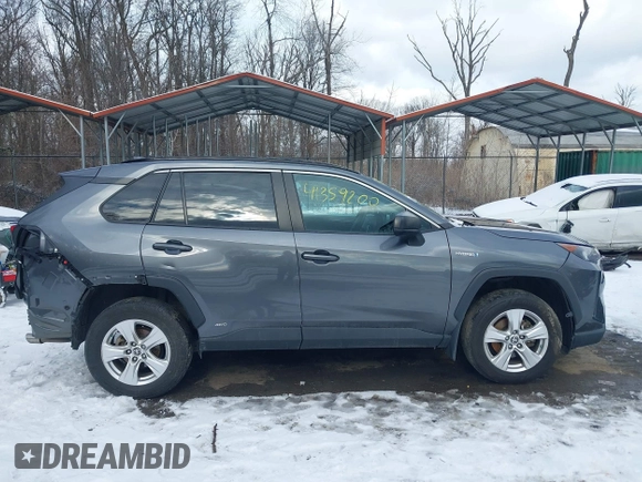2021 Toyota RAV4 Hybrid LE with VIN 4T3LWRFV1MU025476, listed as a IAAI auction lot 41359200 with 70,468 mi miles and . Bid and sale history available at DreamBid. Image 13.