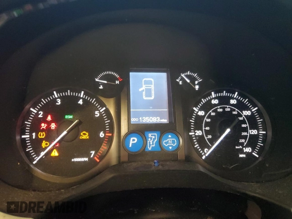 2015 Lexus GX 460 Luxury with VIN JTJJM7FX8F5093204, listed as a Copart auction lot 53700195 with 135,083 mi miles and Salvage title. Bid and sale history available at DreamBid. Image 9.