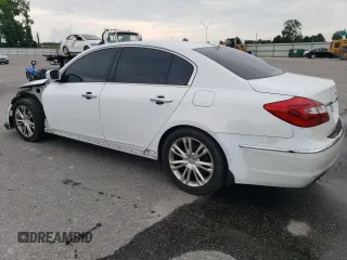 2014 Hyundai Genesis 3.8L with VIN KMHGC4DD1EU259750, listed as a Copart auction lot 57047204 with 148,079 mi miles and Salvage Title. Bid and sale history available at carsss.com. Image 2.