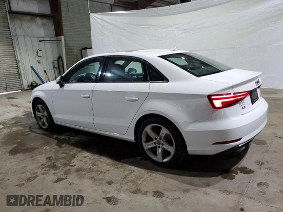 2018 Audi A3 Sedan Premium with VIN WAUB8GFF2J1015825, listed as a Copart auction lot 37130724 with 56,888 mi miles. Bid and sale history available at carsss.com. Image 2.
