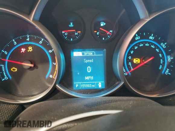 2014 Chevrolet Cruze 1LT with VIN 1G1PC5SB7E7344062, listed as a Copart auction lot 71030854 with 155,993 mi miles and Salvage Title. Bid and sale history available at carsss.com. Image 9.