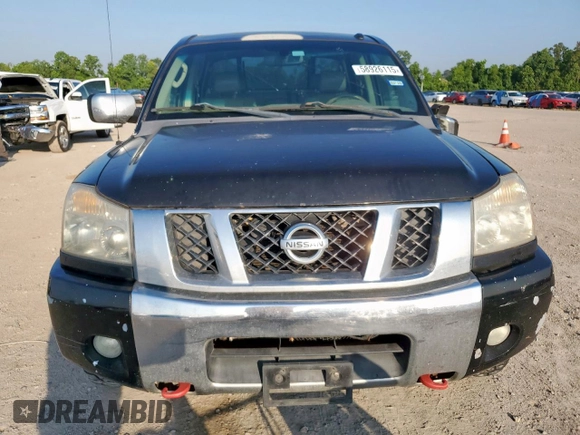 2008 Nissan Titan with VIN 1N6BA07F08N310449, listed as a Copart auction lot 58926115 with 323,607 mi miles and Salvage title. Bid and sale history available at DreamBid. Image 5.