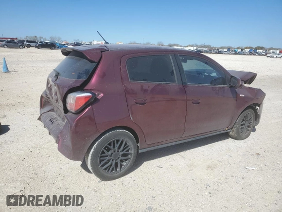 2021 Mitsubishi Mirage ES with VIN ML32AUHJ2MH002238, listed as a Copart auction lot 48550495 with 60,898 mi miles and Salvage title. Bid and sale history available at DreamBid. Image 3.