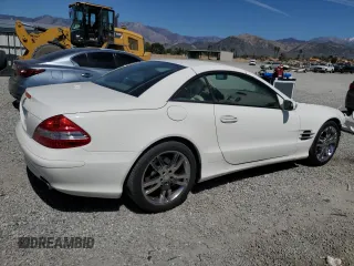 2008 Mercedes-Benz SL 550 with VIN WDBSK71FX8F141776, listed as a Copart auction lot 50004185 with 58,668 mi miles and Salvage title. Bid and sale history available at DreamBid. Image 3.