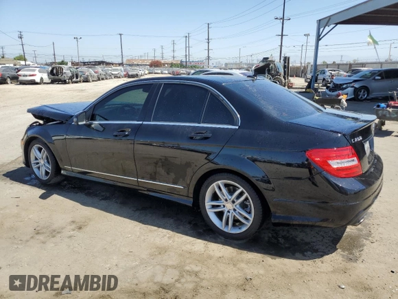 2013 Mercedes-Benz C 250 Sport with VIN WDDGF4HB1DA879444, listed as a Copart auction lot 58030695 with 114,789 mi miles and Salvage title. Bid and sale history available at DreamBid. Image 2.