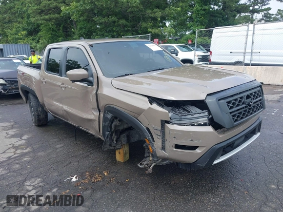 2024 Nissan Frontier Pro-4X z VIN 1N6ED1EK0RN644461, wystawiony jako IAAI lot #42618837 z przebiegiem 18 179 mil mil oraz . Historia ofert i sprzedaży dostępna na DreamBid. Obrazek 1.