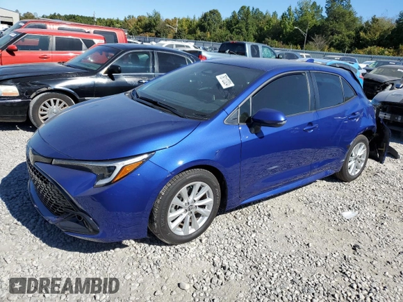 2024 Toyota Corolla Hatchback SE with VIN JTND4MBE3R3230872, listed as a Copart auction lot 76112324 with 6,882 mi miles and Salvage Title. Bid and sale history available at carsss.com. Image 1.