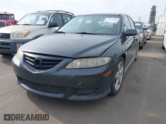 2004 Mazda Mazda6 s with VIN 1YVFP80D345N47144, listed as a IAAI auction lot 41675948 with 190,571 mi miles. Bid and sale history available at carsss.com. Image 2.