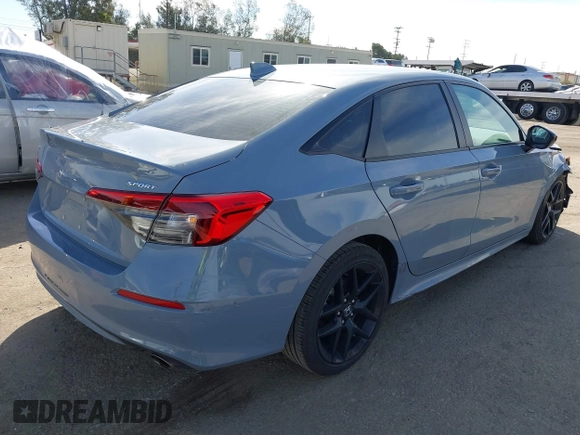 2024 Honda Civic Sport with VIN 2HGFE2F59RH562595, listed as a IAAI auction lot 41681632 with 18,217 mi miles and . Bid and sale history available at DreamBid. Image 4.