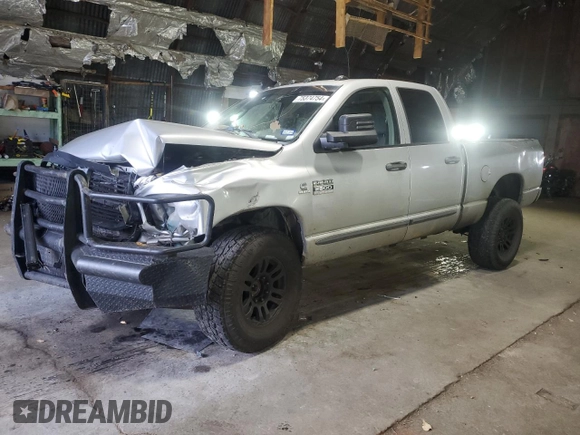 2007 Dodge Ram 2500 SLT with VIN 3D7KS28A67G852750, listed as a Copart auction lot 75374754 with 267,045 mi miles and Salvage Title. Bid and sale history available at carsss.com. Image 1.