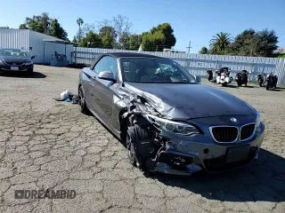 2016 BMW 2 Series M235i with VIN WBA1M1C58GV394704, listed as a Copart auction lot 46926065 with 69,352 mi miles and Salvage Title. Bid and sale history available at carsss.com. Image 10.