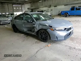 2025 Honda Civic Sport with VIN 2HGFE2F57SH505527, listed as a Copart auction lot 54963955 with 11,408 mi miles and Salvage title. Bid and sale history available at DreamBid. Image 13.