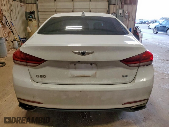 2017 Genesis G80 3.8L z VIN KMHGN4JE6HU206019, wystawiony jako Copart lot #61050945 z przebiegiem 120 096 mil mil oraz Szkoda całkowita • Salvage title. Historia ofert i sprzedaży dostępna na DreamBid. Obrazek 6.