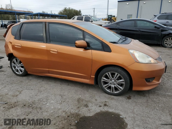 2009 Honda Fit Sport w/Navi with VIN JHMGE88609S006727, listed as a Copart auction lot 48816235 with 152,252 mi miles and Salvage Title. Bid and sale history available at carsss.com. Image 4.