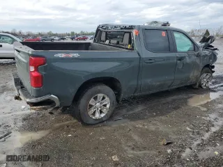 2025 Chevrolet Silverado 1500 LT with VIN 1GCUKDED8SZ171415, listed as a Copart auction lot 48155135 with 0 mi miles and Salvage Title. Bid and sale history available at carsss.com. Image 3.