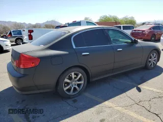 2006 Infiniti G35 with VIN JNKCV51E36M500160, listed as a Copart auction lot 71505364 with 236,731 mi miles and Salvage Title. Bid and sale history available at DreamBid. Image 3.