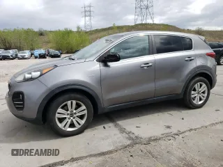 2017 Kia Sportage LX with VIN KNDPMCAC7H7117073, listed as a Copart auction lot 55851145 with 93,347 mi miles and Salvage Title. Bid and sale history available at carsss.com. Image 1.