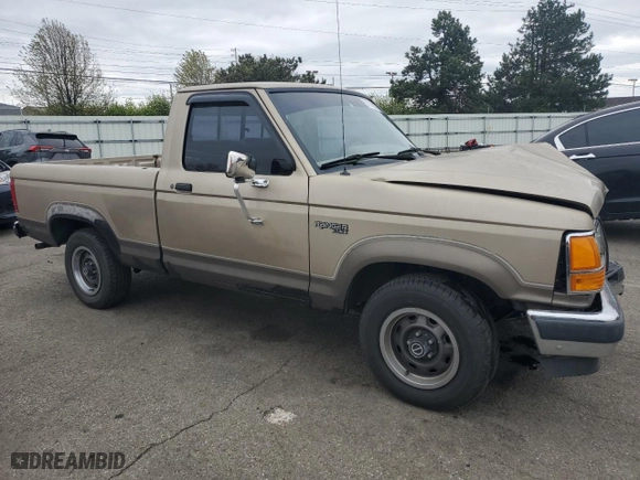 1990 Ford Ranger XLT with VIN 1FTCR10X7LUB23989, listed as a Copart auction lot 53132845 with 33,387 mi miles and Salvage Title. Bid and sale history available at carsss.com. Image 4.
