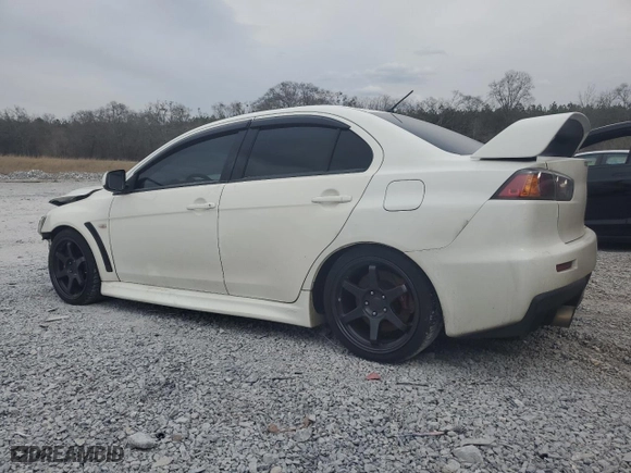 2013 Mitsubishi Lancer Evolution GSR with VIN JA32W8FVXDU024537, listed as a Copart auction lot 44785195 with 180,832 mi miles and Salvage Title. Bid and sale history available at carsss.com. Image 2.