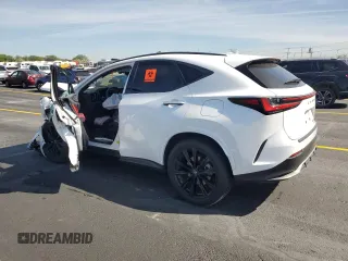 2024 Lexus NX 350 F Sport z VIN 2T2KGCEZ9RC040301, wystawiony jako Copart lot #58725945 z przebiegiem Nie podano mil oraz Szkoda całkowita • Salvage title. Historia ofert i sprzedaży dostępna na DreamBid. Obrazek 2.