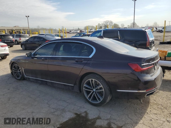 2020 BMW 7 Series 750i xDrive с VIN WBA7U2C02LGM27019, выставлен на аукционе Copart как лот 54122615 с пробегом Не указан миль и Списание • Salvage title. История ставок и продаж доступна на DreamBid. Изображение 2.