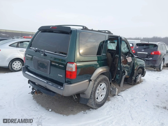 2000 Toyota 4Runner Limited with VIN JT3HN87R9Y0272795, listed as a IAAI auction lot 41370767 with 234,892 mi miles. Bid and sale history available at carsss.com. Image 4.