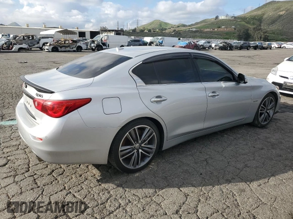 2014 Infiniti Q50 Hybrid Sport with VIN JN1AV7AP9EM691980, listed as a Copart auction lot 51164315 with 168,828 mi miles and Clean Title. Bid and sale history available at carsss.com. Image 3.