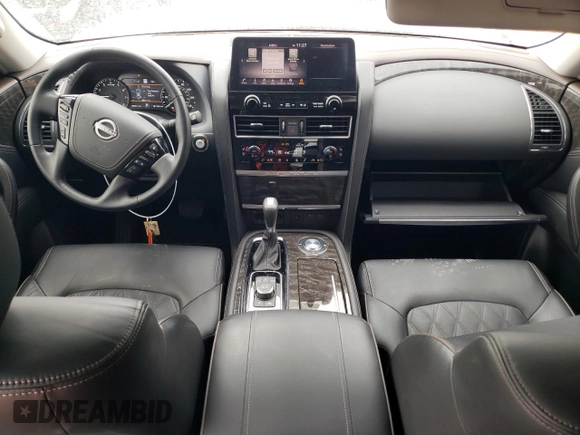 2023 Nissan Armada Platinum with VIN JN8AY2DA5P9402621, listed as a Copart auction lot 42639245 with 15,878 mi miles and Salvage Title. Bid and sale history available at carsss.com. Image 8.