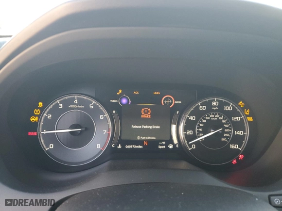 2020 Acura RDX w/Technology Pkg with VIN 5J8TC1H53LL005496, listed as a Copart auction lot 86693054 with 60,973 mi miles and Salvage Title. Bid and sale history available at carsss.com. Image 9.