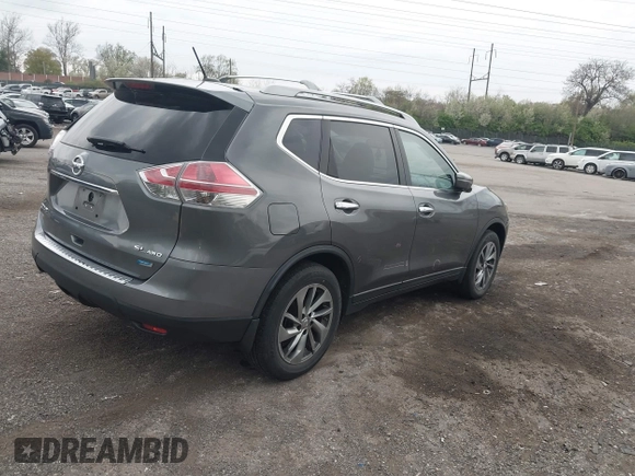 2014 Nissan Rogue SL with VIN 5N1AT2MV9EC823699, listed as a IAAI auction lot 42037833 with 96,093 mi miles. Bid and sale history available at carsss.com. Image 4.