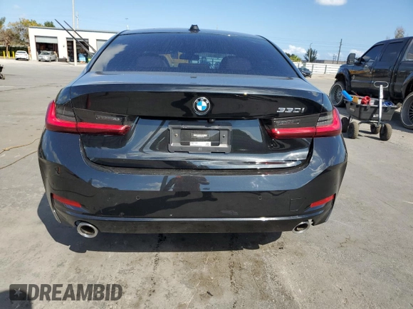 2023 BMW 3 Series 330i with VIN 3MW69FF05P8D21152, listed as a Copart auction lot 48803345 with 21,146 mi miles and Salvage title. Bid and sale history available at DreamBid. Image 6.