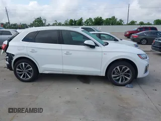 2022 Audi Q5 S line Premium Plus with VIN WA1EAAFY7N2088928, listed as a IAAI auction lot 42068146 with 42,956 mi miles and . Bid and sale history available at DreamBid. Image 14.