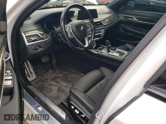 2017 BMW 7 Series 740e xDrive iPerformance with VIN WBA7J2C36HG497830, listed as a Copart auction lot 79948304 with 43,029 mi miles and Salvage Title. Bid and sale history available at carsss.com. Image 8.