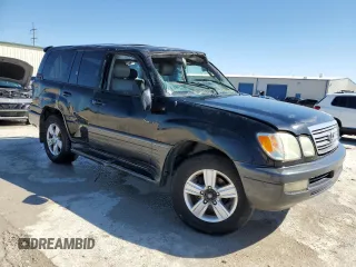 2004 Lexus LX 470 with VIN JTJHT00W043536558, listed as a Copart auction lot 48498305 with Not Provided miles and Salvage Title. Bid and sale history available at DreamBid. Image 4.