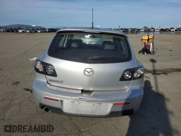 2008 Mazda 3 s GT *Ltd Avail* with VIN JM1BK344381806843, listed as a Copart auction lot 87468284 with 190,144 mi miles and Salvage Title. Bid and sale history available at carsss.com. Image 6.