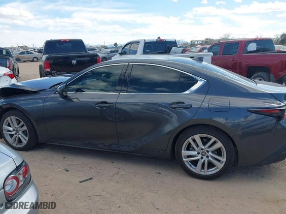 2021 Lexus IS with VIN JTHC81F21M5046836, listed as a IAAI auction lot 41746130 with 41,806 mi miles. Bid and sale history available at carsss.com. Image 14.