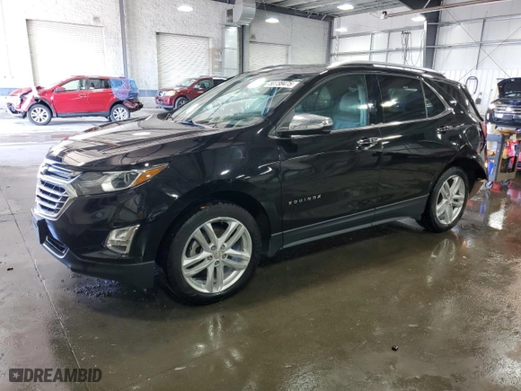 2018 Chevrolet Equinox Premier with VIN 2GNAXWEX8J6261093, listed as a Copart auction lot 50738475 with 102,766 mi miles and Salvage Title. Bid and sale history available at carsss.com. Image 1.