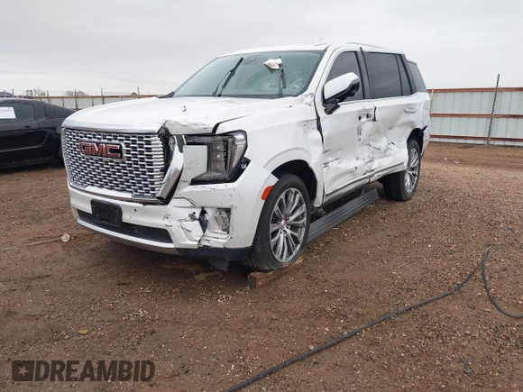 2021 GMC Yukon Denali with VIN 1GKS2DKL0MR178210, listed as a IAAI auction lot 41934532 with 91,785 mi miles. Bid and sale history available at carsss.com. Image 2.