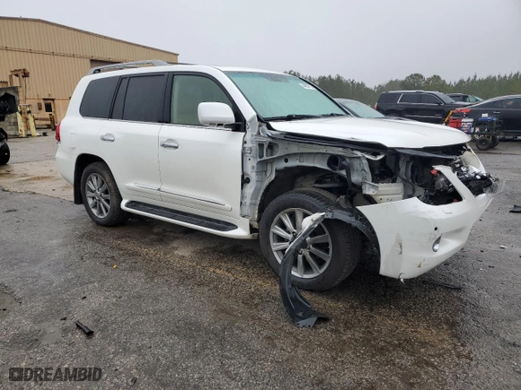 2011 Lexus LX 570 with VIN JTJHY7AX9B4062750, listed as a Copart auction lot 44083715 with 0 mi miles and Salvage Title. Bid and sale history available at carsss.com. Image 4.