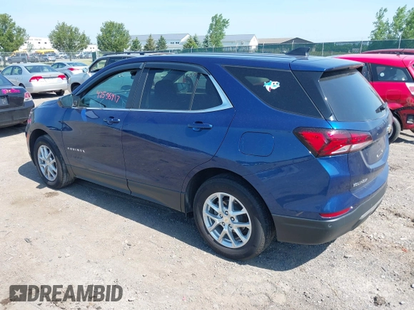 2023 Chevrolet Equinox LT with VIN 3GNAXKEG5PS148513, listed as a IAAI auction lot 42556917 with 17,732 mi miles and . Bid and sale history available at DreamBid. Image 3.