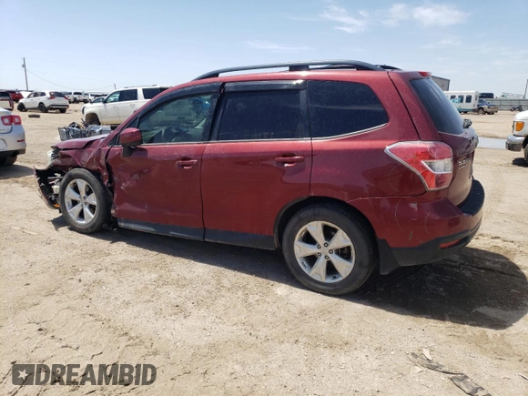 2014 Subaru Forester 2.5i Premium with VIN JF2SJACCXEG436601, listed as a Copart auction lot 53831195 with 107,682 mi miles and Salvage Title. Bid and sale history available at carsss.com. Image 2.